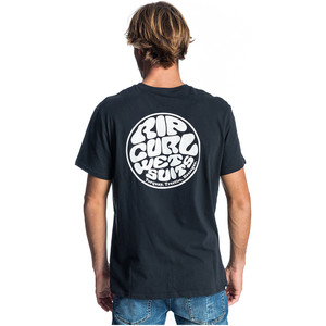 2019 T-shirt Surfer Wetty Originale Da Uomo Rip Curl Nera Ctecz5